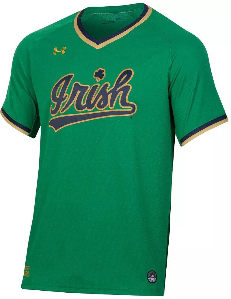 Мужская бейсбольная майка Under Armour Notre Dame Fighting Irish Kelly Green Replica
Мужская бейсбольная майка Under Armour Notre Dame Fighting Irish Kelly Green Replica