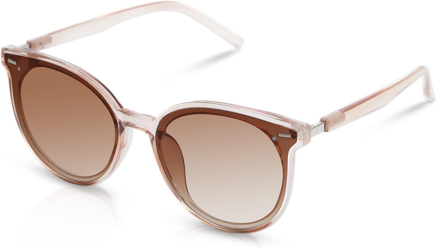 Ретро круглые солнцезащитные очки для женщин, розовые солнцезащитные очки для женщин в классической модной оправе, солнцезащитные очки с защитой от УФ-излучения UV400 Sumato, Brown
Ретро круглые солнцезащитные очки для женщин, розовые солнцезащитные очки для женщин в классической модной оправе, солнцезащитные очки с защитой от УФ-излучения UV400 Sumato, Brown