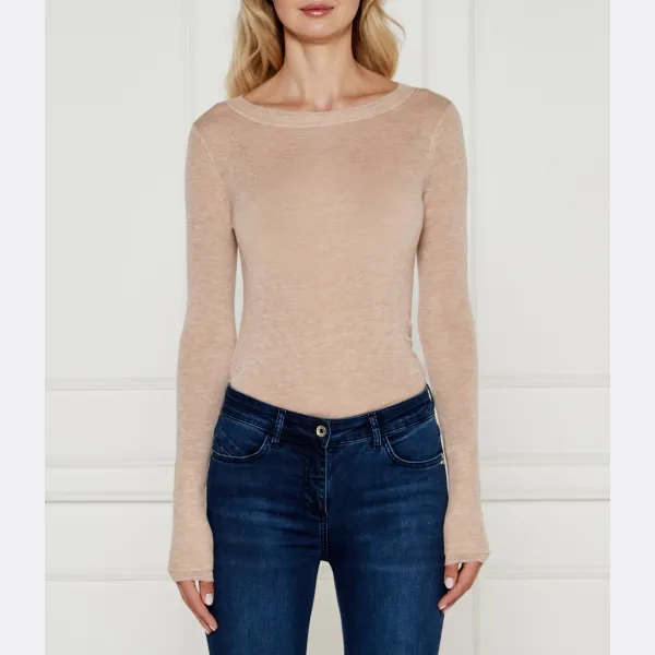 Шерстяной свитер обычного кроя Patrizia Pepe, бежевый
Шерстяной свитер обычного кроя Patrizia Pepe, бежевый