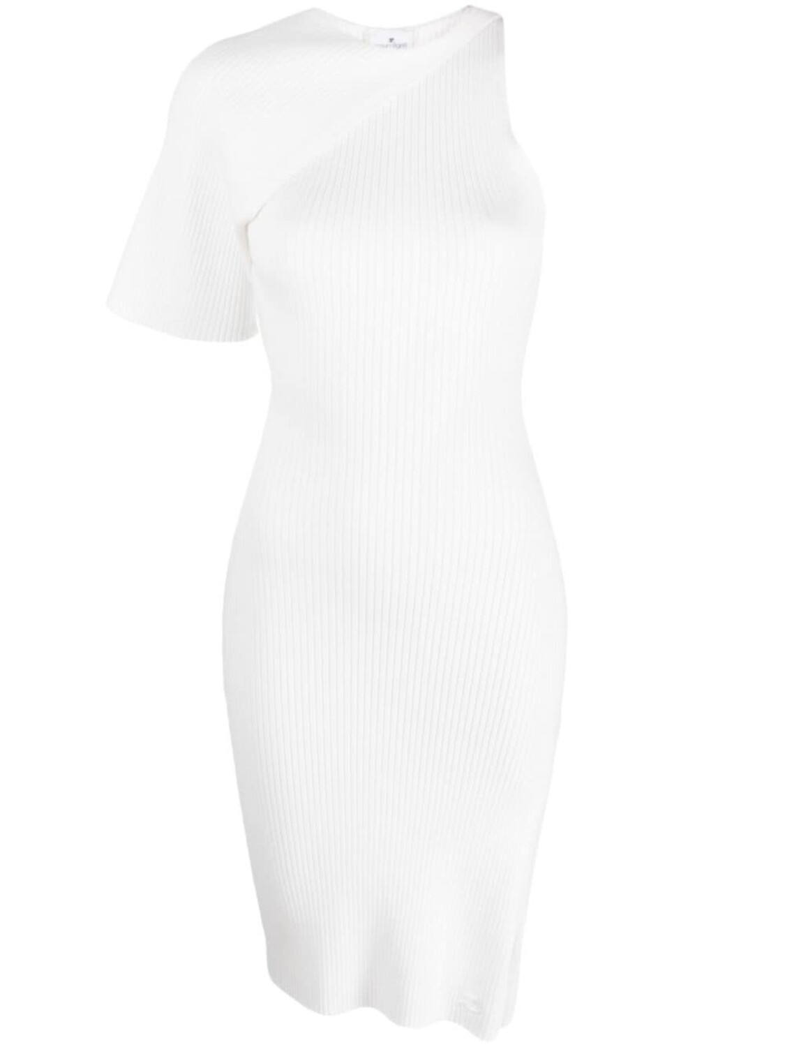 Courrèges single-sleeve ribbed dress, белый
Courrèges single-sleeve ribbed dress, белый