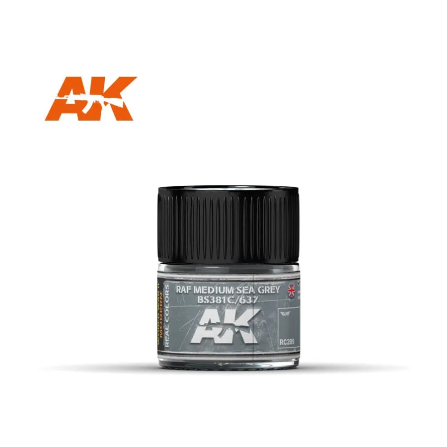 RAF Средний Морской Серый, Paint - Real Color (AK-Interactive)
RAF Средний Морской Серый, Paint - Real Color (AK-Interactive)