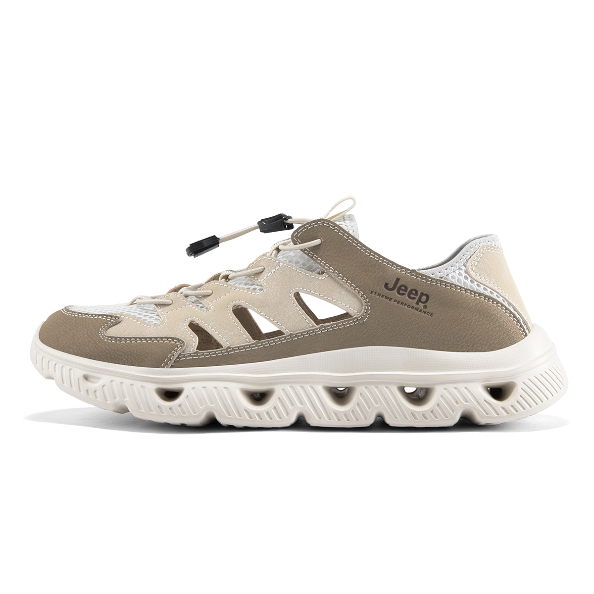 Jeep Мужские треккинговые туфли для речных походов бежевые, цвет Beige 
Jeep Мужские треккинговые туфли для речных походов бежевые, цвет Beige
