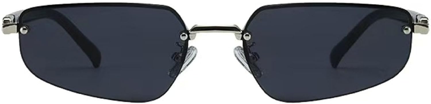 Ретро металлические солнцезащитные очки «кошачий глаз», модные безободковые солнцезащитные очки с градиентным переходом цвета, защита от УФ-излучения UV400, трендовые женские солнцезащитные очки mincl, Black
Ретро металлические солнцезащитные очки «кошачий глаз», модные безободковые солнцезащитные очки с градиентным переходом цвета, защита от УФ-излучения UV400, трендовые женские солнцезащитные очки mincl, Black