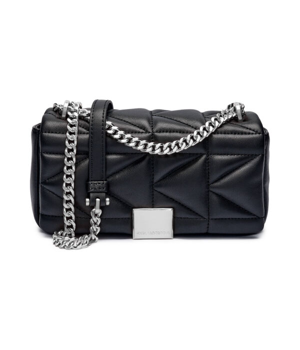 Кожаная сумка через плечо со стеганой подкладкой Karl Lagerfeld, черный
Кожаная сумка через плечо со стеганой подкладкой Karl Lagerfeld, черный