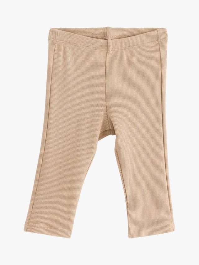 Детские однотонные леггинсы Lindex, бежевый 
Детские однотонные леггинсы Lindex, бежевый