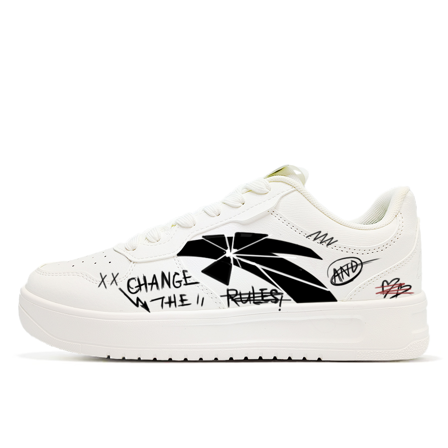 ANTA Коллекция Life нескользящие амортизирующие износостойкие низкие скейтерские кроссовки мужские белый черный - белый черный, цвет White Black
ANTA Коллекция Life нескользящие амортизирующие износостойкие низкие скейтерские кроссовки мужские белый черный - белый черный, цвет White Black