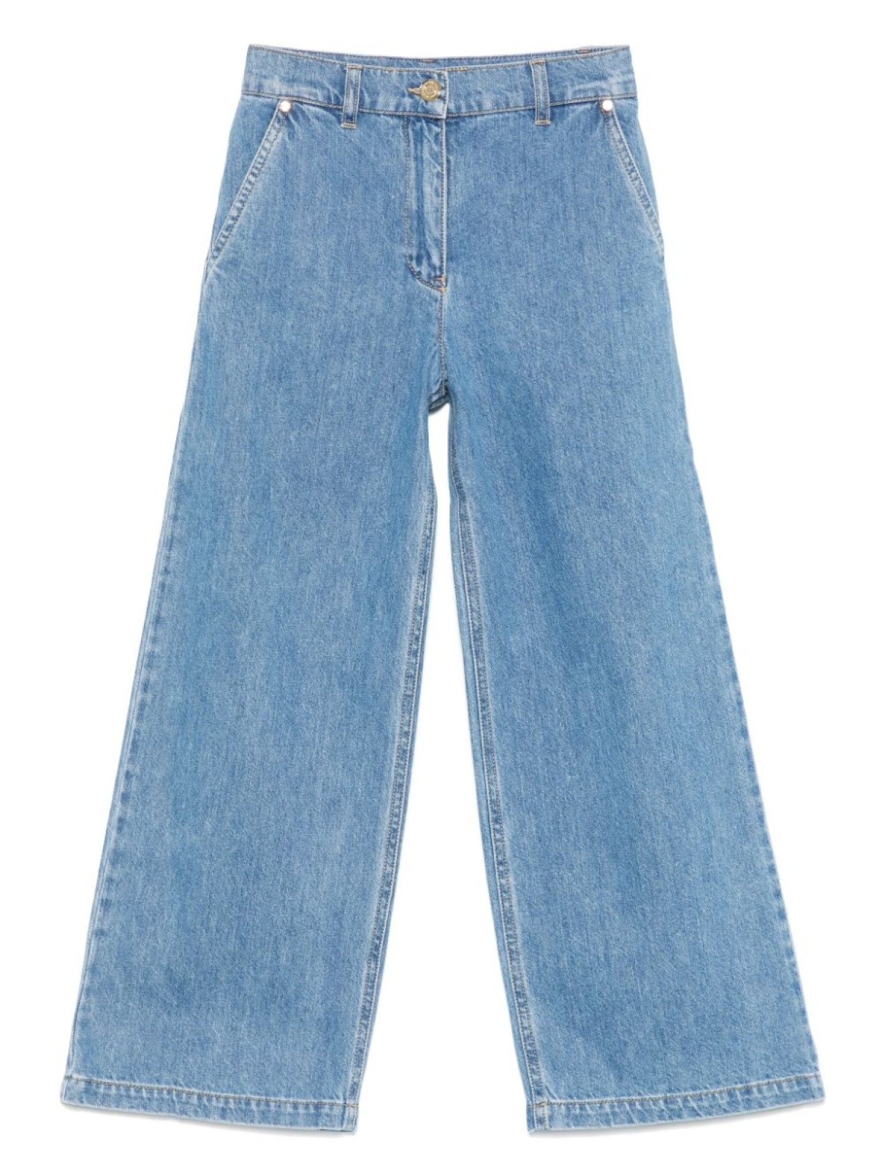 Elisabetta Franchi La Mia Bambina прямые джинсы, синий
Elisabetta Franchi La Mia Bambina прямые джинсы, синий