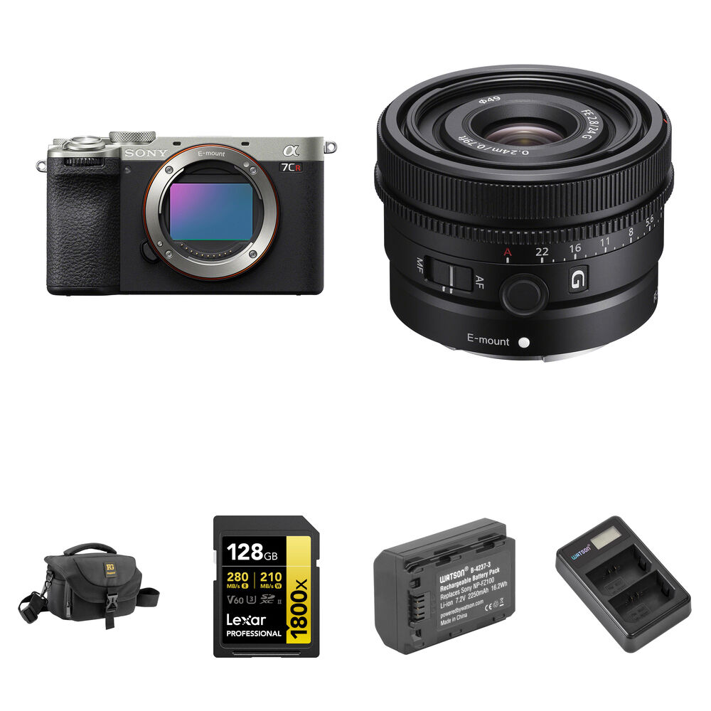 Беззеркальная камера Sony a7CR Mirrorless Camera with 24mm f/2.8 Lens and Basic
Беззеркальная камера Sony a7CR Mirrorless Camera with 24mm f/2.8 Lens and Basic