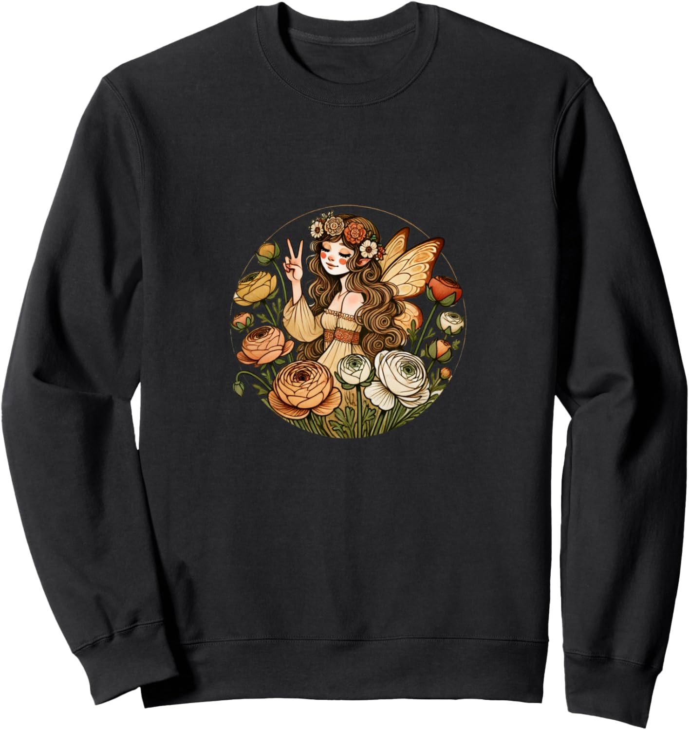 Толстовка с изображением символа мира и феи-хиппи Vintage Fairy Lovers Snugg, черный
Толстовка с изображением символа мира и феи-хиппи Vintage Fairy Lovers Snugg, черный
