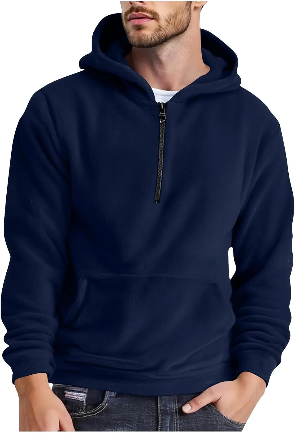 Мужская худи на четверть молнии, Polar Fleece, с длинным рукавом
Мужская худи на четверть молнии, Polar Fleece, с длинным рукавом