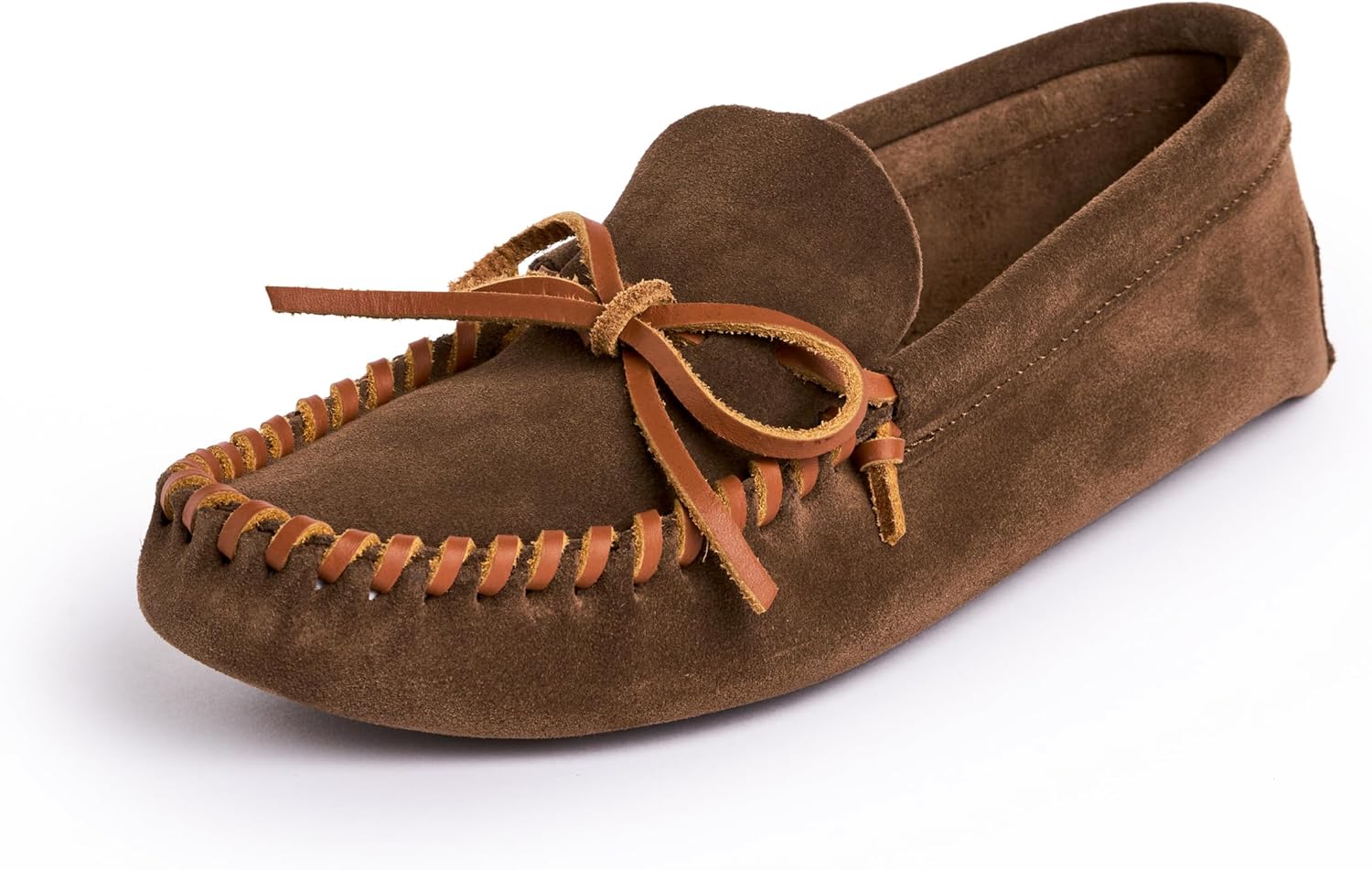 Мокасины Minnetonka для мужчин из мягкой кожи с кожаной подошвой и шнуровкой, коричневый
Мокасины Minnetonka для мужчин из мягкой кожи с кожаной подошвой и шнуровкой, коричневый