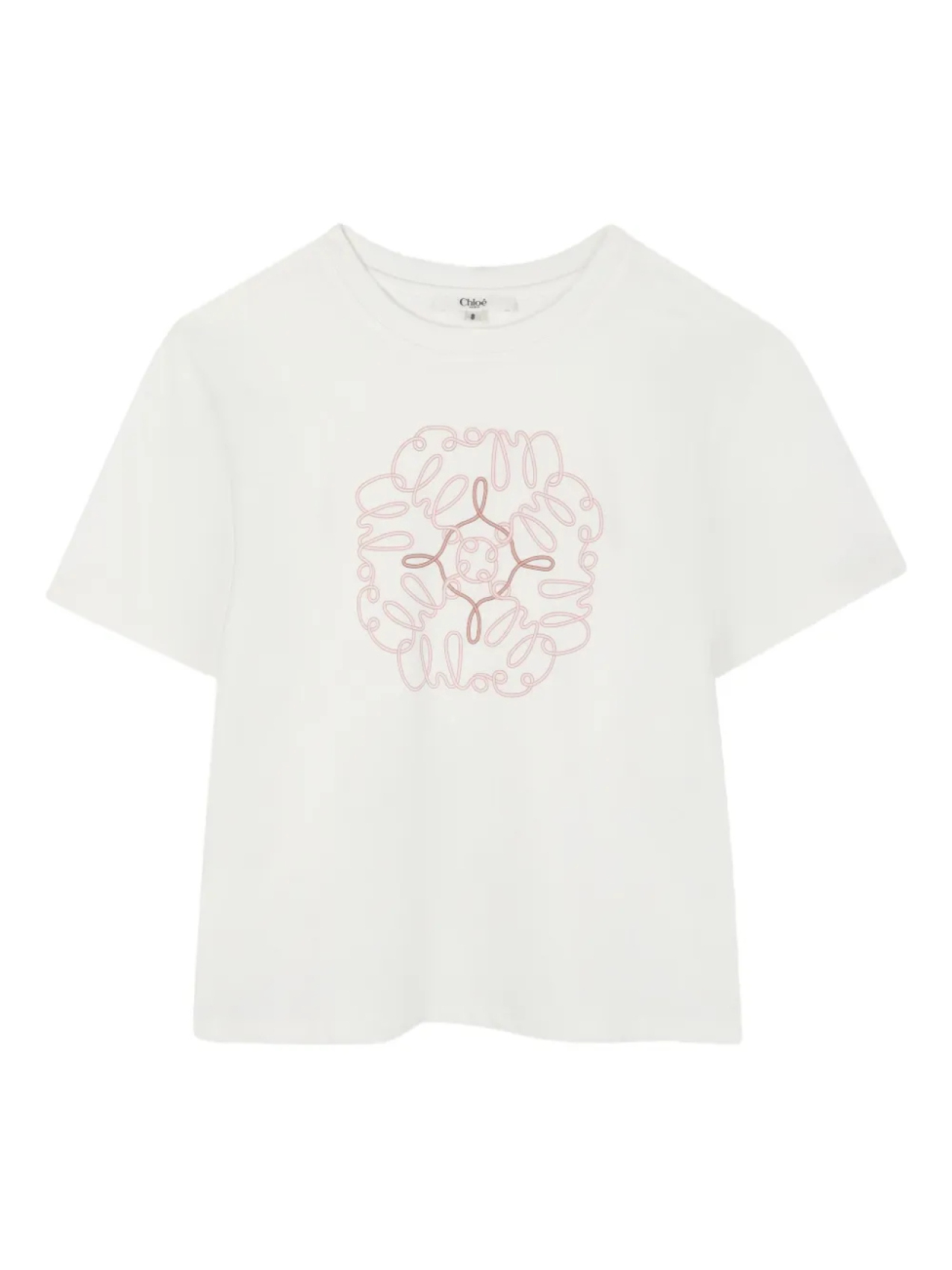 Футболка с цветочным принтом и логотипом Chloé Kids, белый
Футболка с цветочным принтом и логотипом Chloé Kids, белый