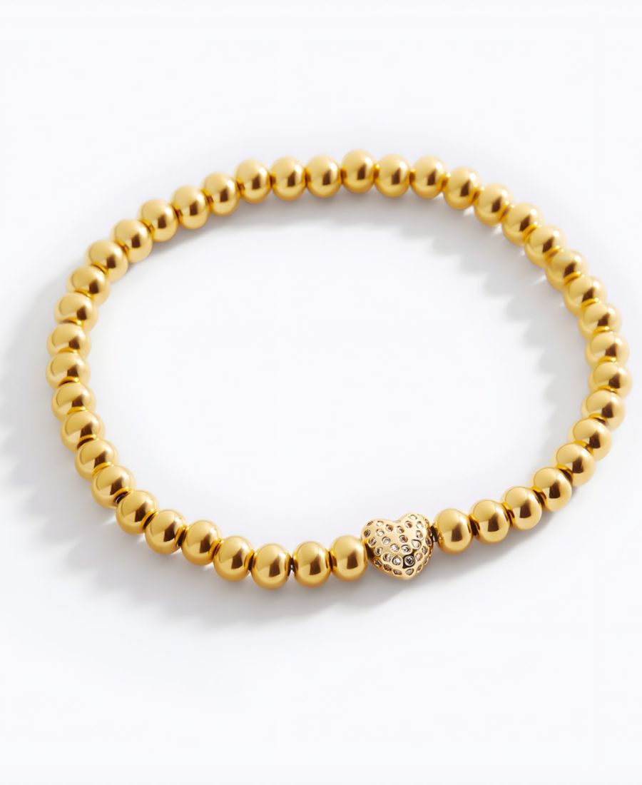 Браслет с золотыми бусинами в форме сердца, инкрустированный паве Mint & Lily, 18k gold plated
Браслет с золотыми бусинами в форме сердца, инкрустированный паве Mint & Lily, 18k gold plated