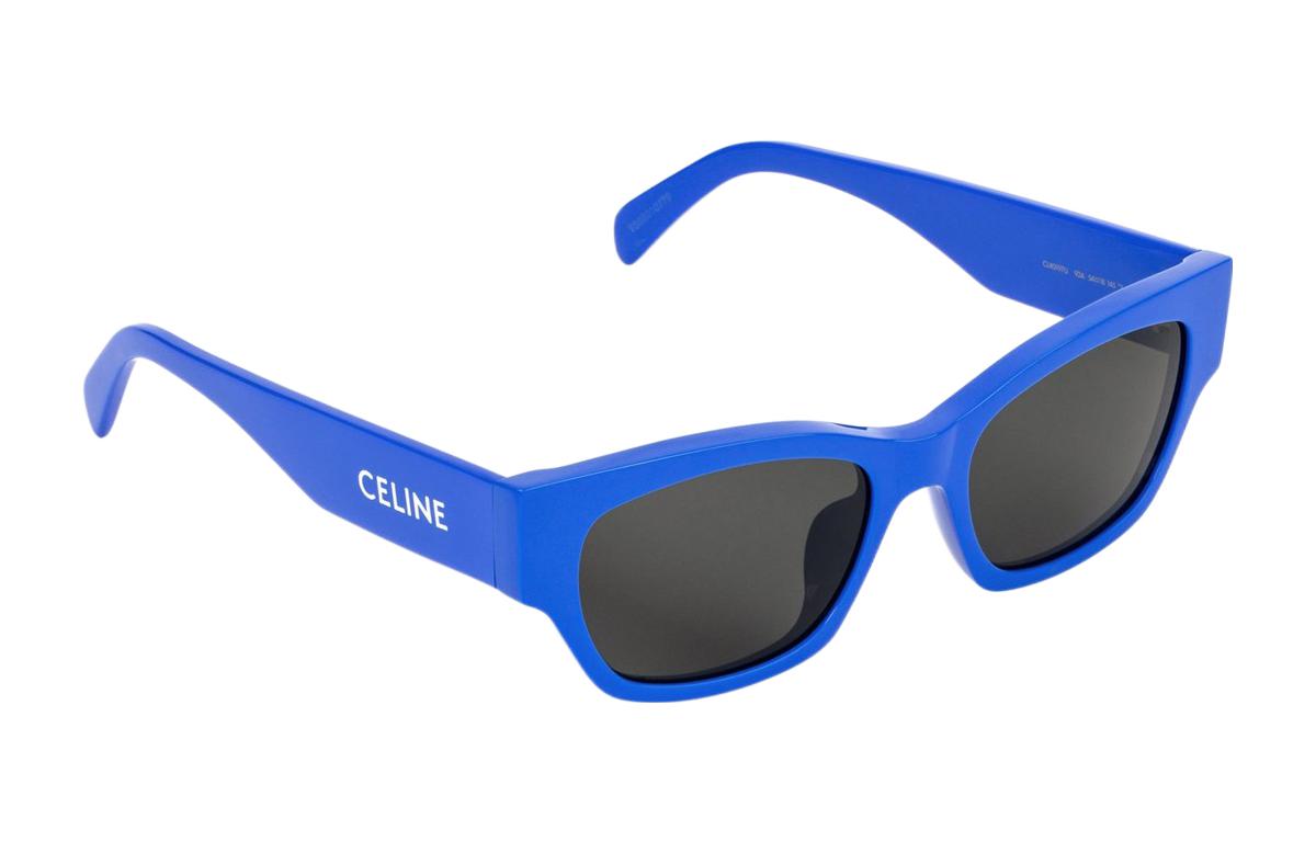 Солнцезащитные очки квадратной оправы CELINE, синие 
Солнцезащитные очки квадратной оправы CELINE, синие