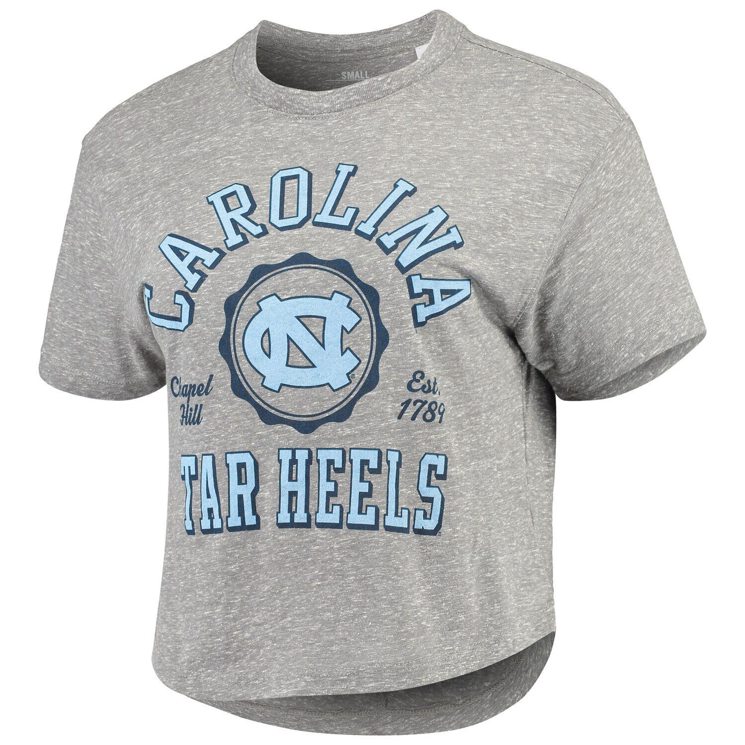 Женская укороченная футболка Pressbox Grey North Carolina Tar Heels Bishop Tri-Blend Knobi
Женская укороченная футболка Pressbox Grey North Carolina Tar Heels Bishop Tri-Blend Knobi