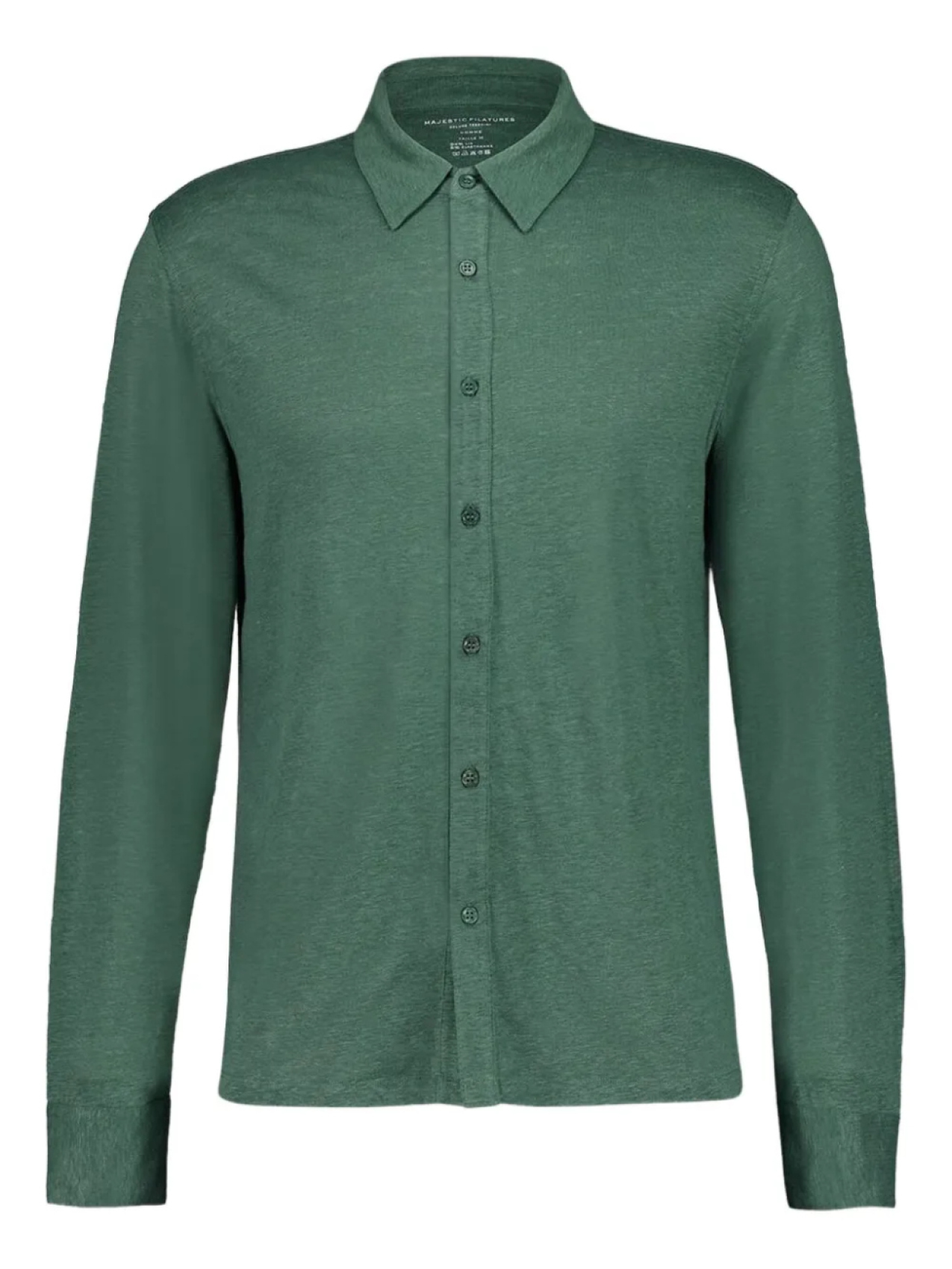 Рубашка с длинными рукавами и застежкой на пуговицы Majestic Filatures, зеленый
Рубашка с длинными рукавами и застежкой на пуговицы Majestic Filatures, зеленый