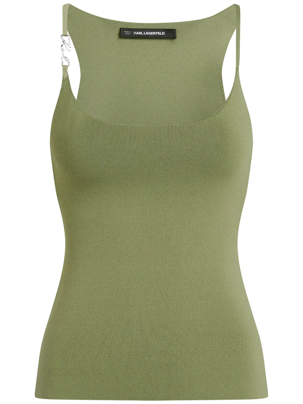 Трикотажный топ без рукавов KARL LAGERFELD, зеленый
Трикотажный топ без рукавов KARL LAGERFELD, зеленый