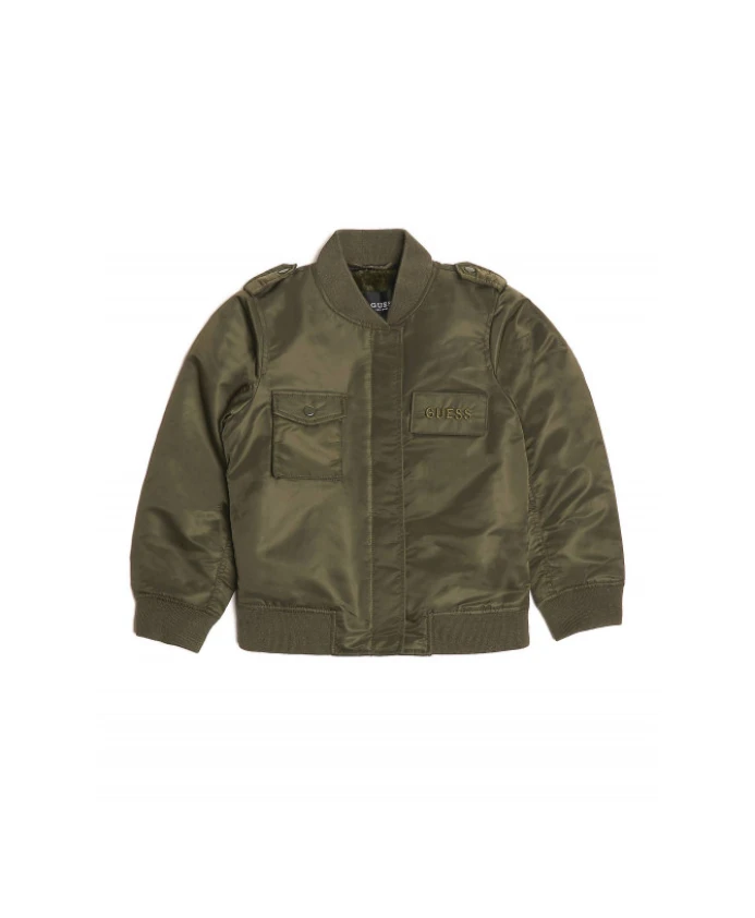 Детский бомбер l74l11 хаки Guess, зеленый
Детский бомбер l74l11 хаки Guess, зеленый