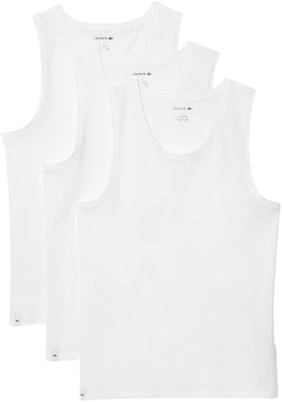 Lacoste мужская майка с круглым вырезом, 100% хлопок, Regular Fit, 3 шт, White
Lacoste мужская майка с круглым вырезом, 100% хлопок, Regular Fit, 3 шт, White