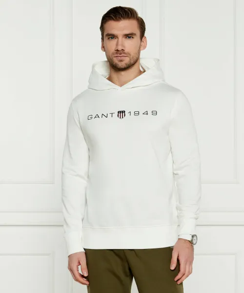 Графическая толстовка Regular fit Gant, белый 
Графическая толстовка Regular fit Gant, белый
