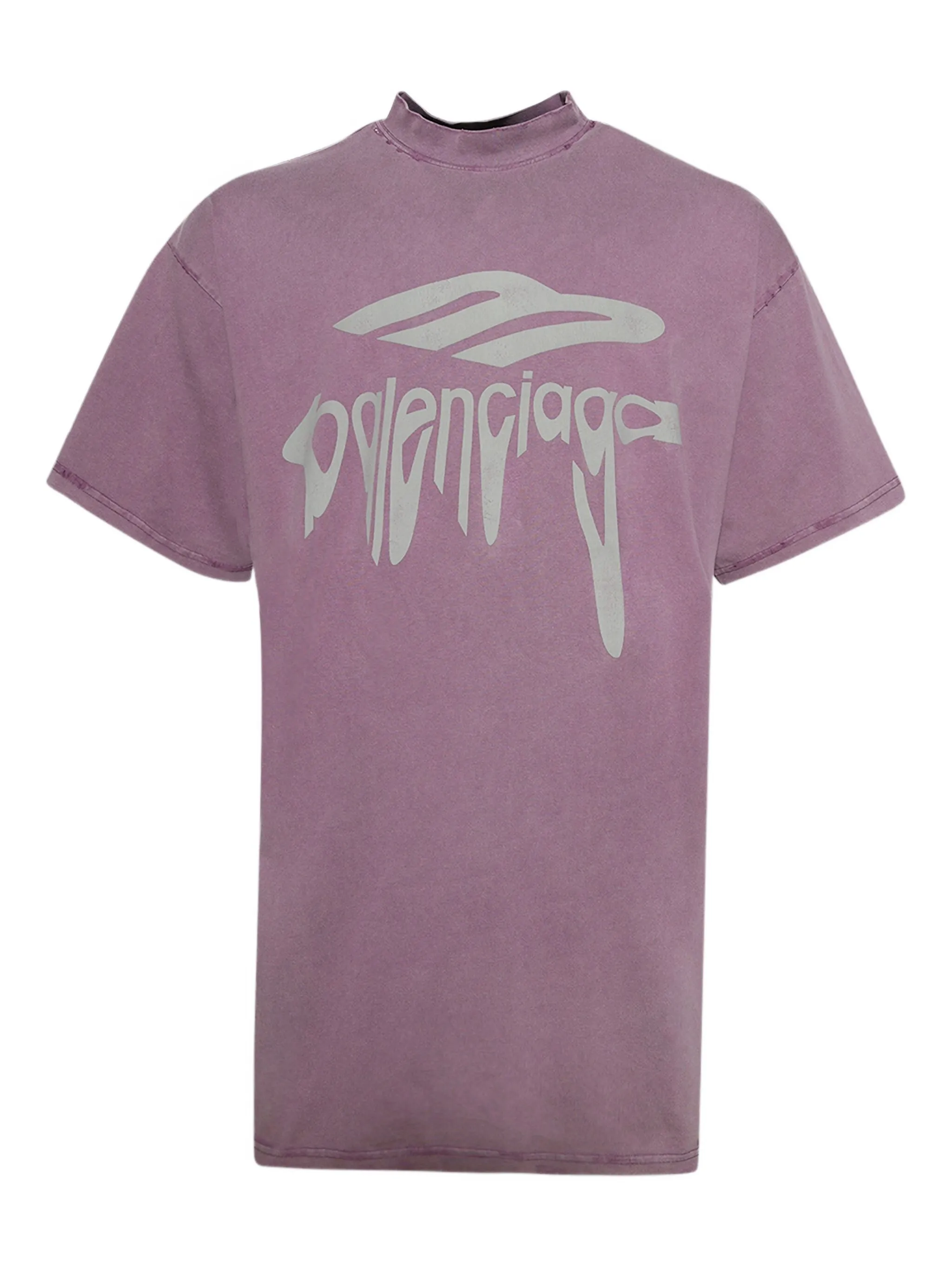 Футболка с имитацией горловины и принтом логотипа Balenciaga, фиолетовый
Футболка с имитацией горловины и принтом логотипа Balenciaga, фиолетовый