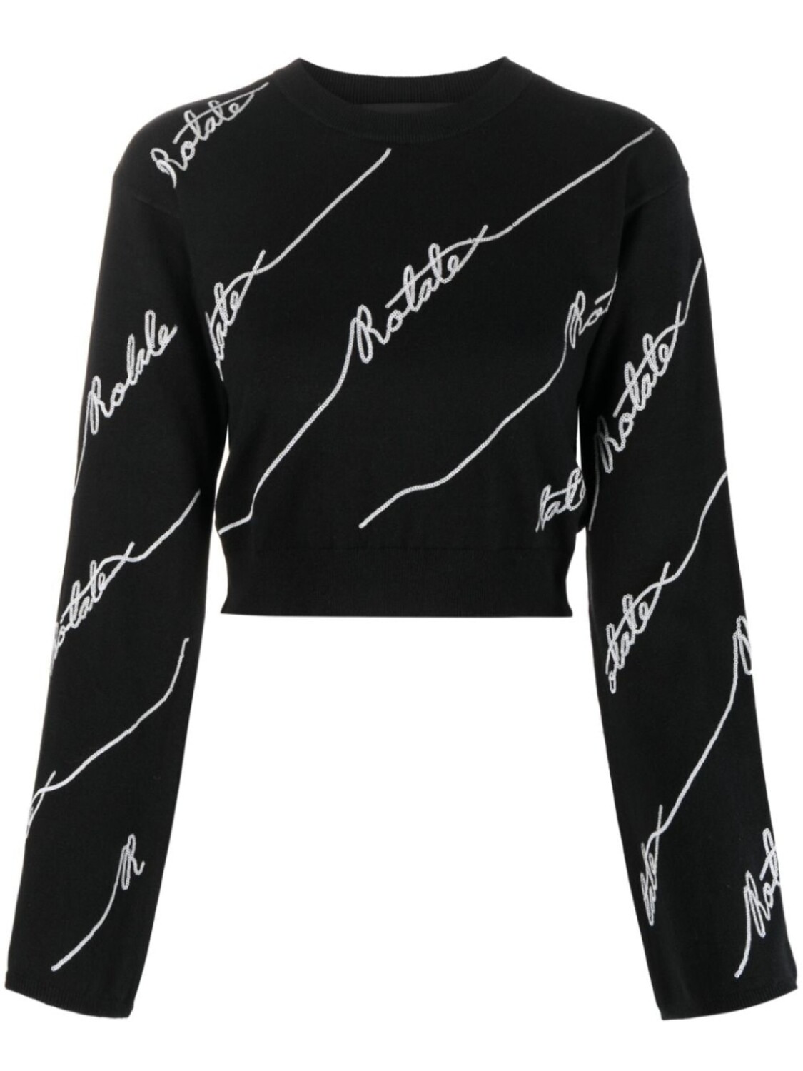 ROTATE укороченный джемпер с логотипом, черный
ROTATE укороченный джемпер с логотипом, черный