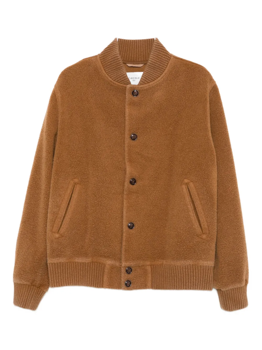 Шерстяная куртка-бомбер на пуговицах Circolo 1901, коричневый
Шерстяная куртка-бомбер на пуговицах Circolo 1901, коричневый