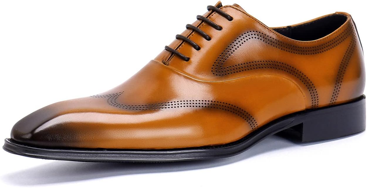 Мужские оксфорды формальные классические с закрытой шнуровкой, с гладким носком, дерби, из натуральной кожи, модные, удобные, для костюма, деловые, повседневные, для выпускного, свадьбы, смокинга Santimon, Tan
Мужские оксфорды формальные классические с закрытой шнуровкой, с гладким носком, дерби, из натуральной кожи, модные, удобные, для костюма, деловые, повседневные, для выпускного, свадьбы, смокинга Santimon, Tan