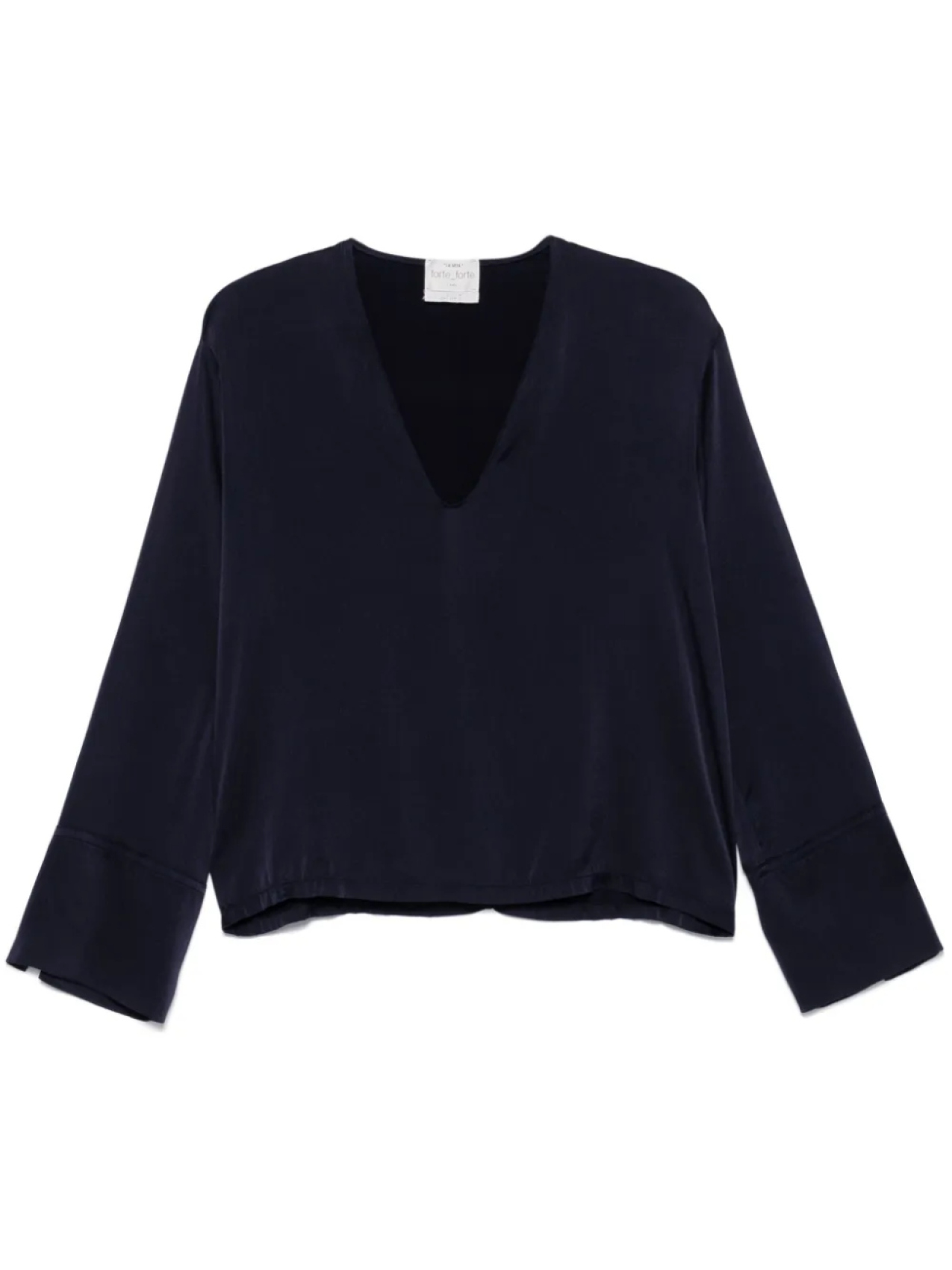 Атласная блузка Forte Forte, синий 
Атласная блузка Forte Forte, синий