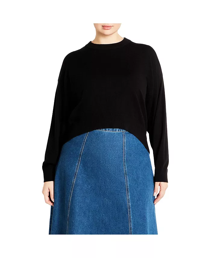 Юбка из денима больших размеров Hi Lo CITY CHIC, синий
Юбка из денима больших размеров Hi Lo CITY CHIC, синий