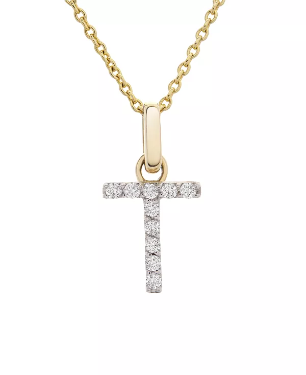 Ожерелье с бриллиантовой подвеской (1/10 карата) из 14-каратного золота, 17 дюймов + удлинитель 1 дюйм Macy'S, t
Ожерелье с бриллиантовой подвеской (1/10 карата) из 14-каратного золота, 17 дюймов + удлинитель 1 дюйм Macy'S, t