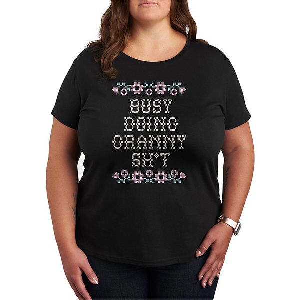 Футболка Plus size с принтом "Busy doing granny sh" Licensed Character, Black
Футболка Plus size с принтом "Busy doing granny sh" Licensed Character, Black