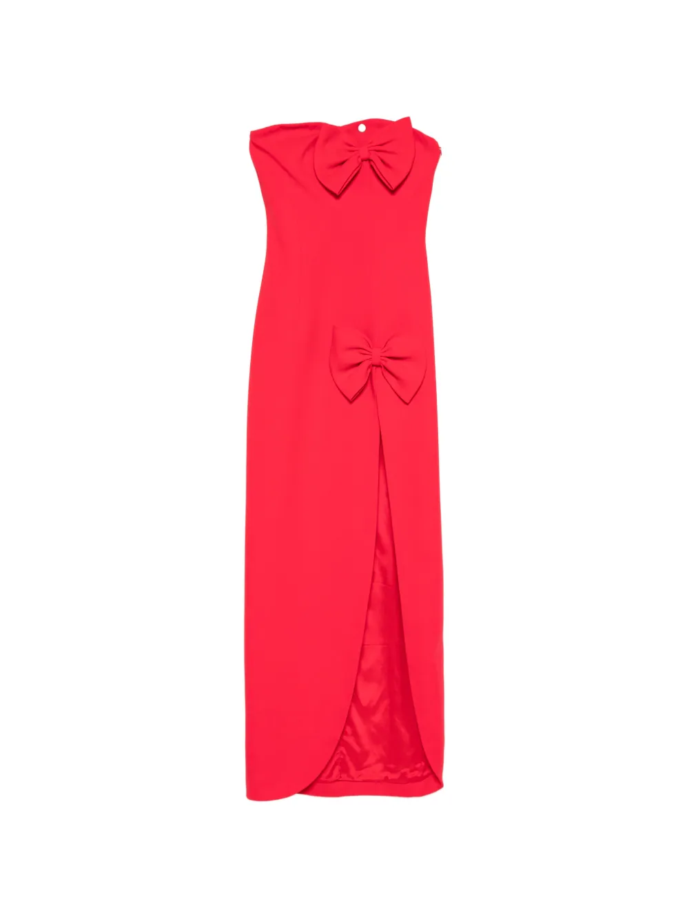 Макси-платье с разрезом и украшением в виде банта Alessandra Rich, красный
Макси-платье с разрезом и украшением в виде банта Alessandra Rich, красный