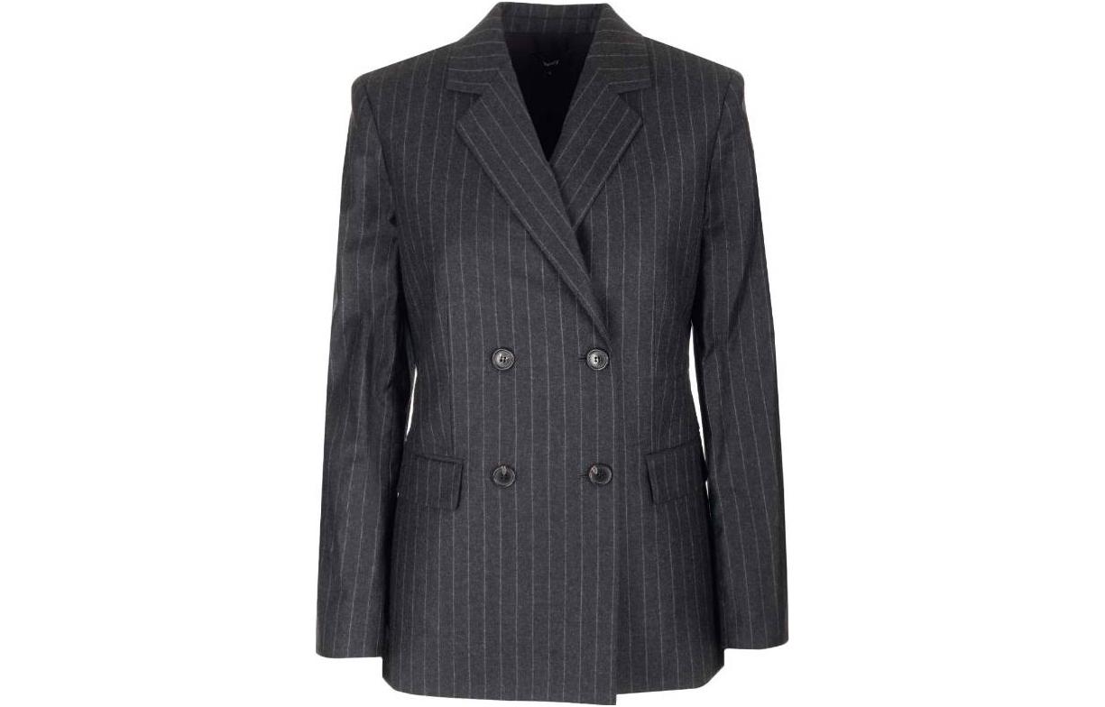THEORY Полосатый двубортный пиджак, Gray
THEORY Полосатый двубортный пиджак, Gray