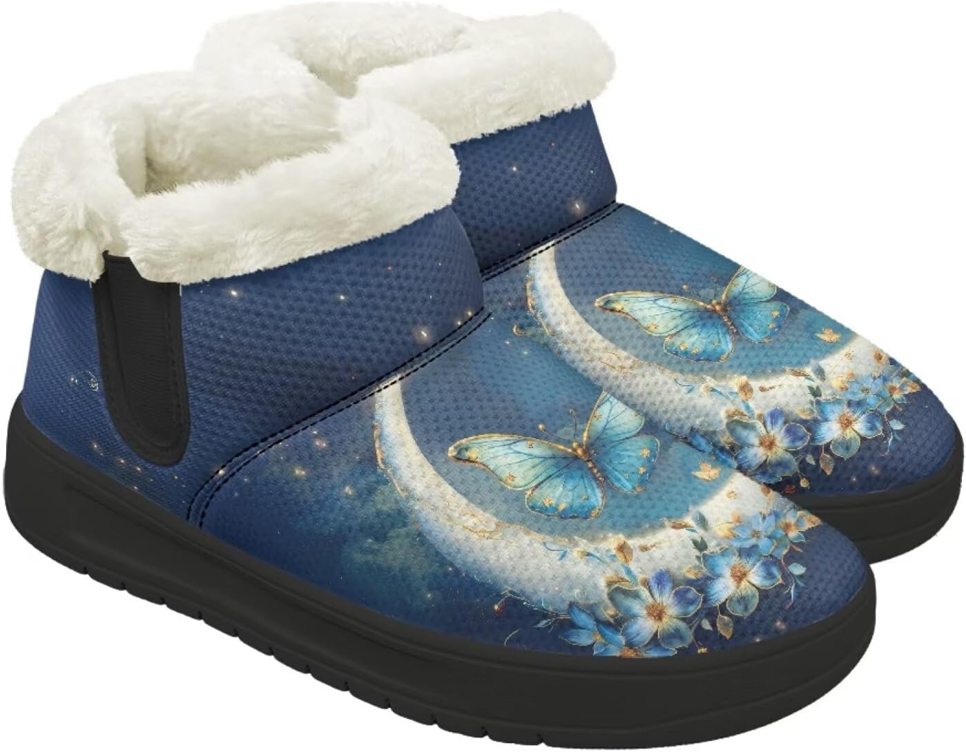 Зимние Ботинки Forchrinse для Женщин и Мужчин, Модные Меховые Ботильоны с Меховой Подкладкой, Butterfly Flower Moon
Зимние Ботинки Forchrinse для Женщин и Мужчин, Модные Меховые Ботильоны с Меховой Подкладкой, Butterfly Flower Moon