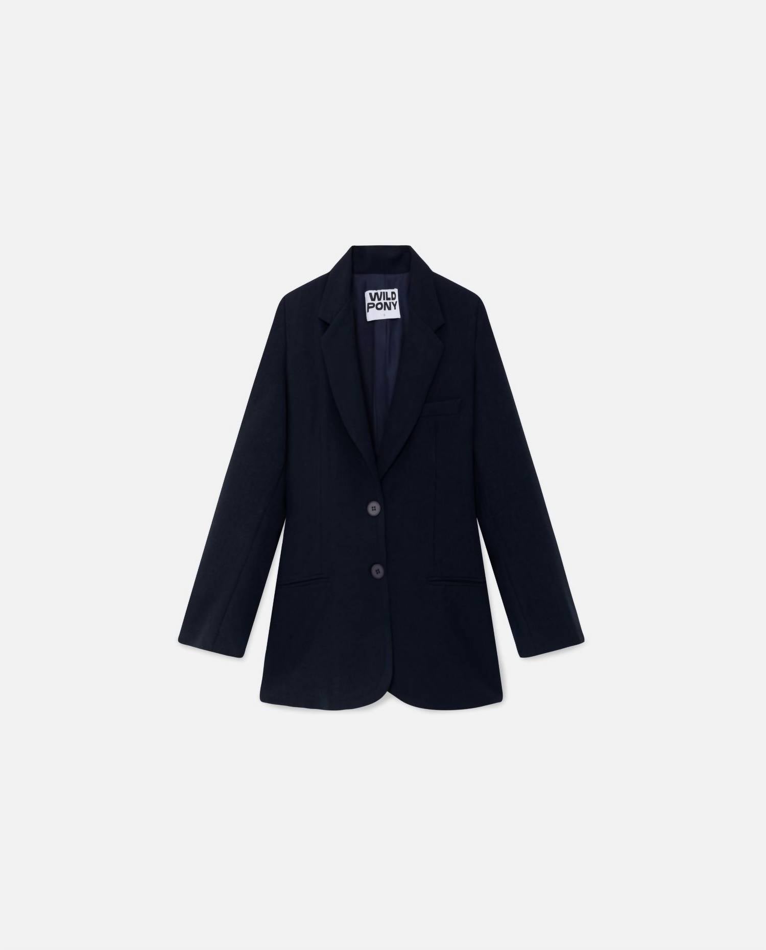 Блейзер из крепа в темно-синем цвете WILD PONY
Блейзер из крепа в темно-синем цвете WILD PONY