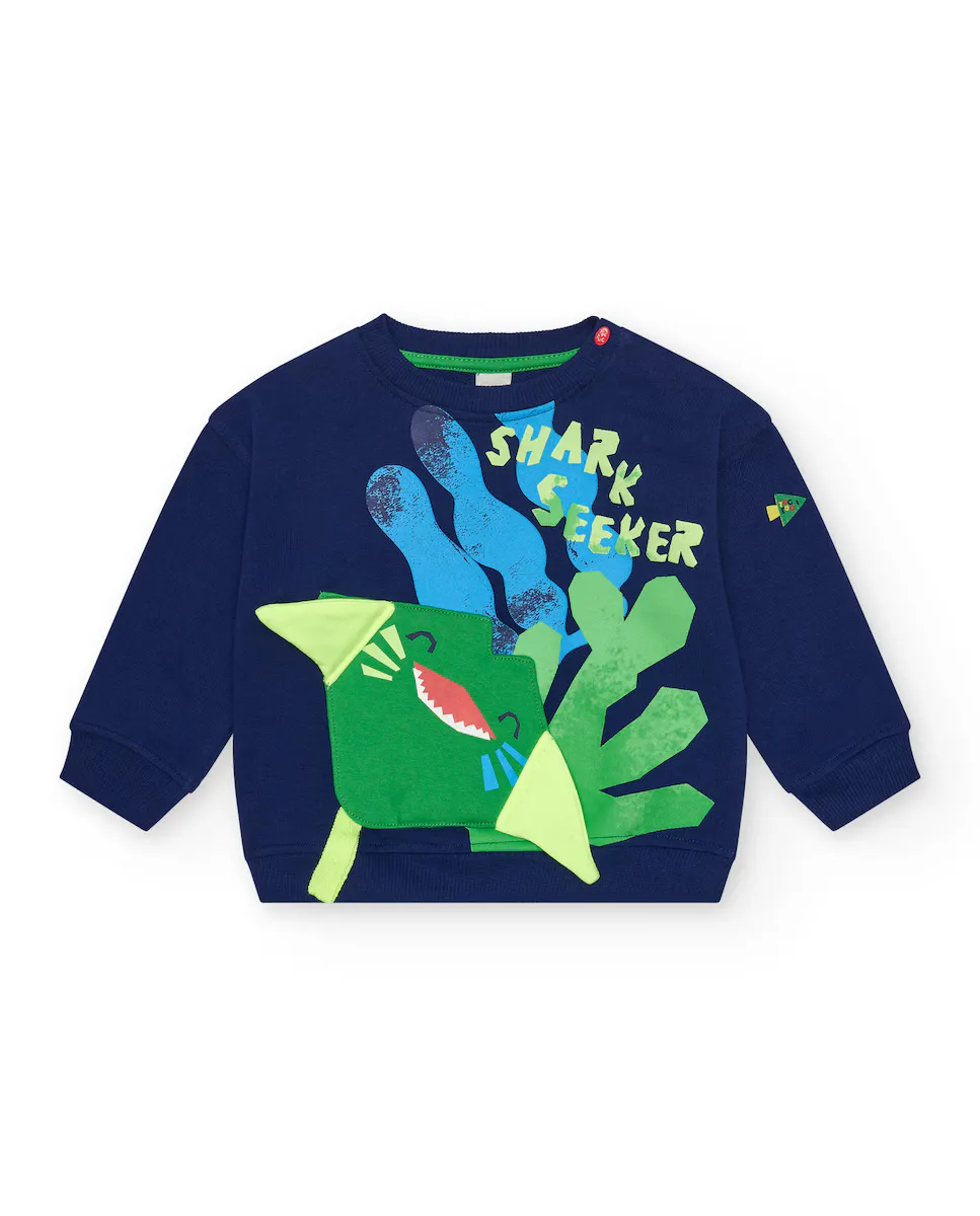 Свитшот для мальчика темно-синего цвета с 3D ластами Tuc tuc, тёмно-синий
Свитшот для мальчика темно-синего цвета с 3D ластами Tuc tuc, тёмно-синий