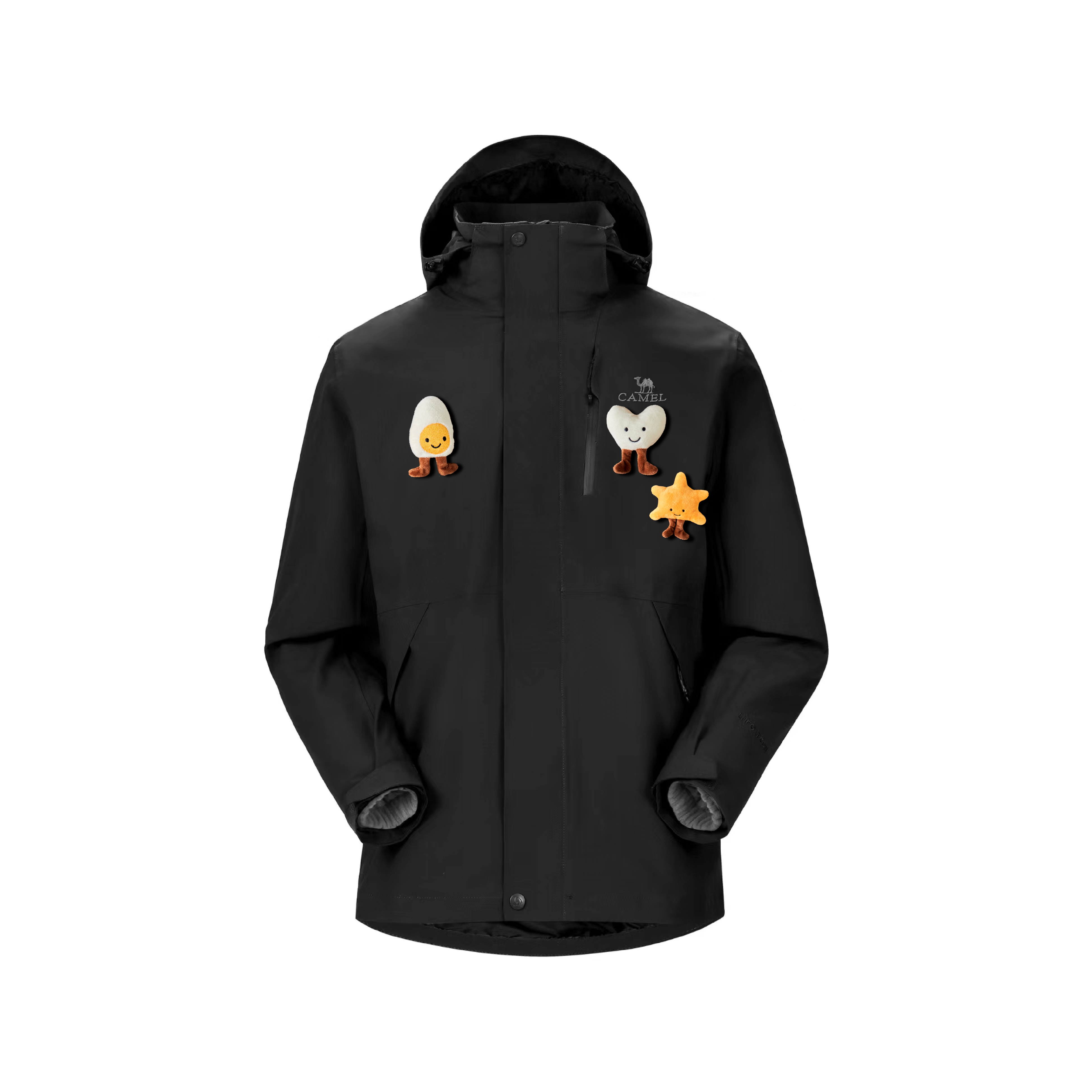 CAMEL Ветровка All weather Waterproof And Warm Unisex Black
CAMEL Ветровка All weather Waterproof And Warm Unisex Black