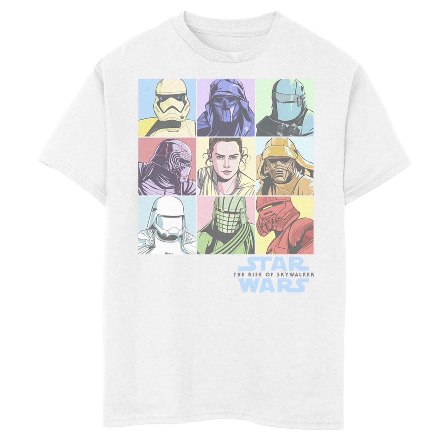 Футболка с пастельным рисунком и коробкой с изображением пастельного персонажа для мальчиков 8–20 лет «Звездные войны: Скайуокер. Восхождение» Licensed Character
Футболка с пастельным рисунком и коробкой с изображением пастельного персонажа для мальчиков 8–20 лет «Звездные войны: Скайуокер. Восхождение» Licensed Character