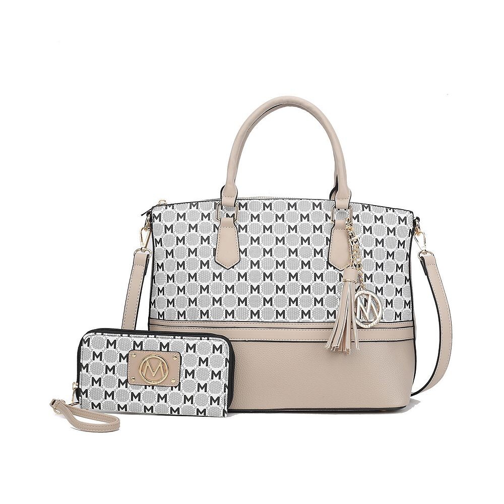 Большая сумка-тоут с эмблемой MKF Collection Saylor Circular M и кошелек на запястье в тон от Mia K, цвет Taupe
Большая сумка-тоут с эмблемой MKF Collection Saylor Circular M и кошелек на запястье в тон от Mia K, цвет Taupe