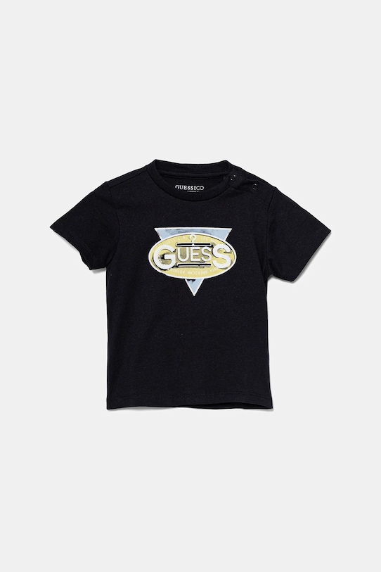 Детская хлопковая футболка Guess, темно-синий
Детская хлопковая футболка Guess, темно-синий