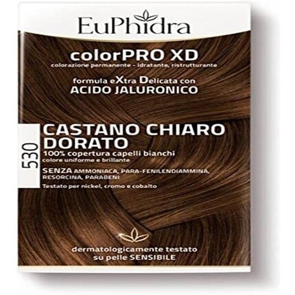 EuPhidra Colorpro XD Tincture Extra Soft Color 530 Светло-коричневый золотистый 100 мл Euphidra
EuPhidra Colorpro XD Tincture Extra Soft Color 530 Светло-коричневый золотистый 100 мл Euphidra