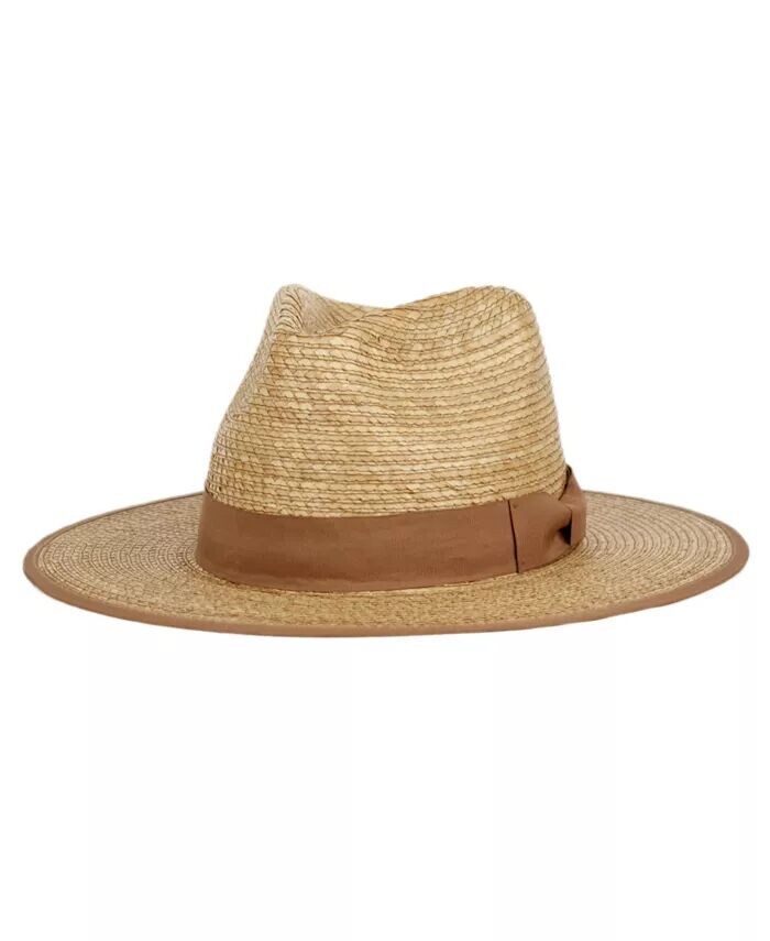 Панама-федора с широкими полями и лентой из репсовой ленты Palm Braid Angela & William, бежевый
Панама-федора с широкими полями и лентой из репсовой ленты Palm Braid Angela & William, бежевый