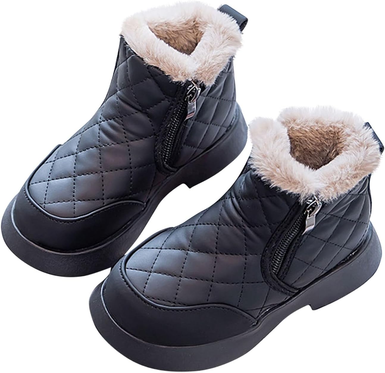 Девочкам Мягкие Теплые Зимние Ботинки до Щиколотки Меховые Плюшевые Теплые Сапожки на Молнии для Холодной Погоды и Снега Generic, Black
Девочкам Мягкие Теплые Зимние Ботинки до Щиколотки Меховые Плюшевые Теплые Сапожки на Молнии для Холодной Погоды и Снега Generic, Black