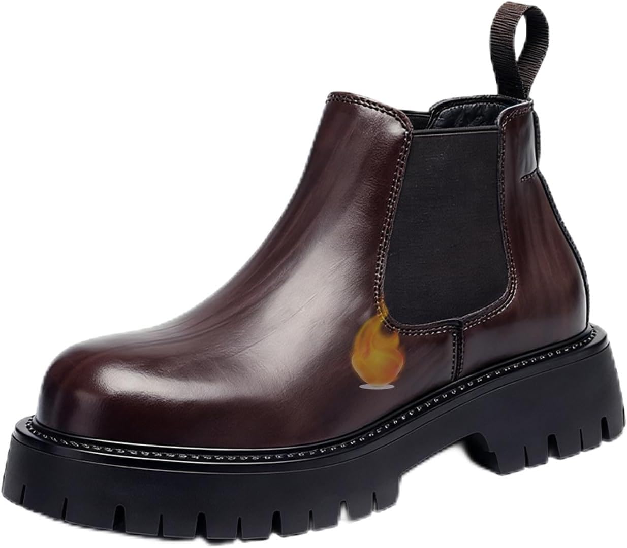 Мужские ботинки челси из натуральной кожи, без шнурков, на массивной платформе, стильные, с круглым носком и рифленой подошвой, теплые, для повседневной носки и деловых встреч Generic, коричневый
Мужские ботинки челси из натуральной кожи, без шнурков, на массивной платформе, стильные, с круглым носком и рифленой подошвой, теплые, для повседневной носки и деловых встреч Generic, коричневый