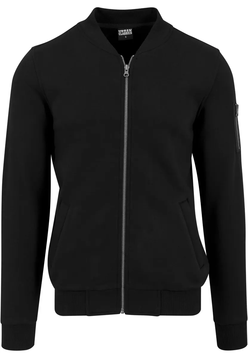 Анорак URBAN CLASSICS " Urban Classics Men's Sweat Bomber Jacket" (1 шт.), без капюшона, черный 
Анорак URBAN CLASSICS " Urban Classics Men's Sweat Bomber Jacket" (1 шт.), без капюшона, черный