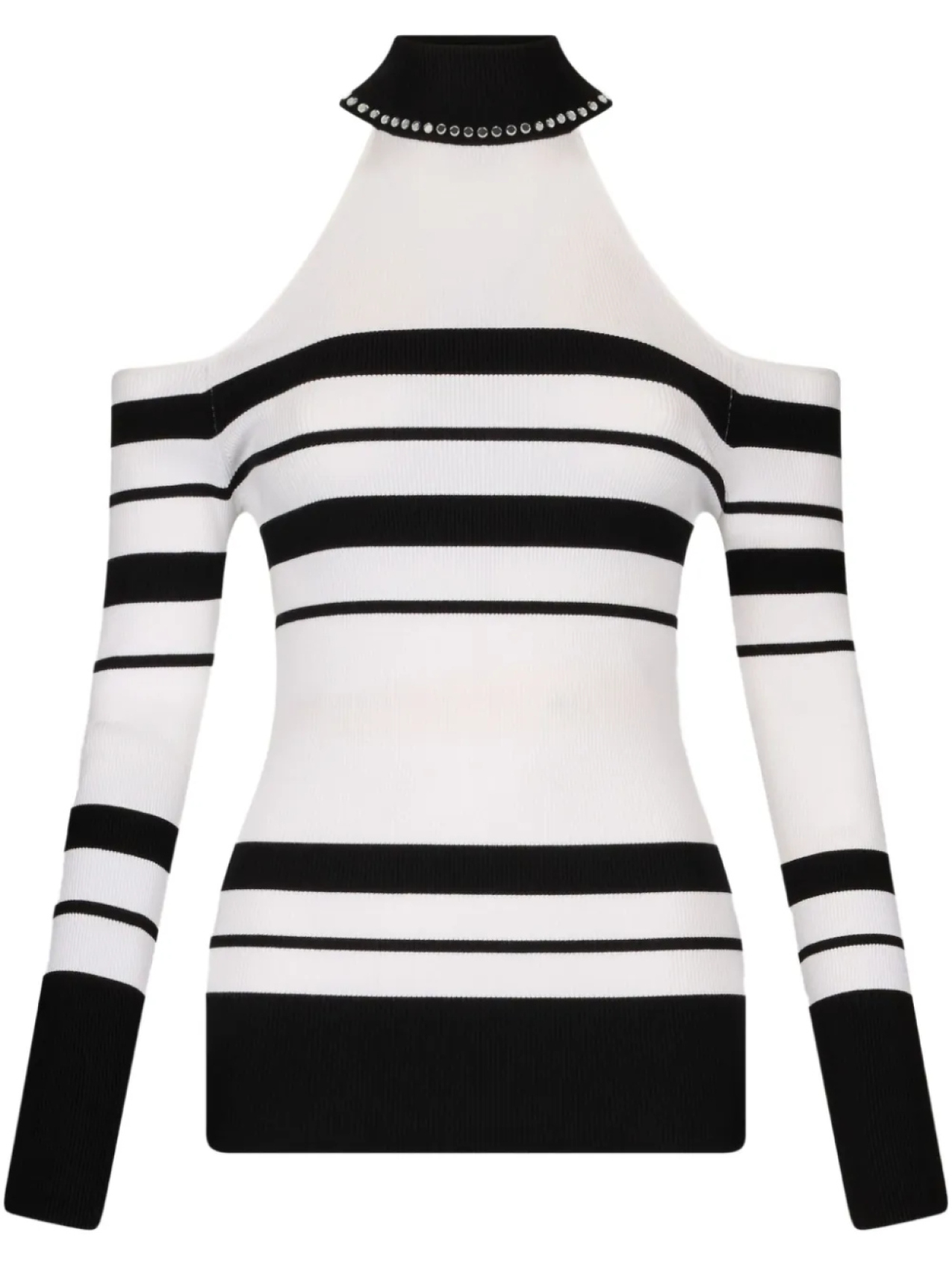 LIU JO Полосатый джемпер с заклепками, черный
LIU JO Полосатый джемпер с заклепками, черный