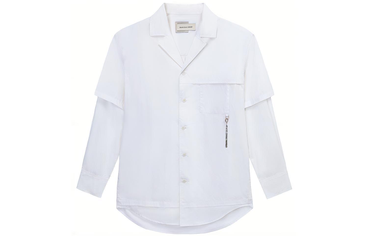 Рубашка с многослойным логотипом-подвеской Feng Chen Wang, белый
Рубашка с многослойным логотипом-подвеской Feng Chen Wang, белый