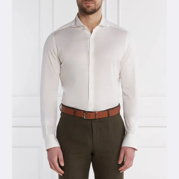 Рубашка Laze классического кроя с добавлением шелка Windsor, белый 
Рубашка Laze классического кроя с добавлением шелка Windsor, белый