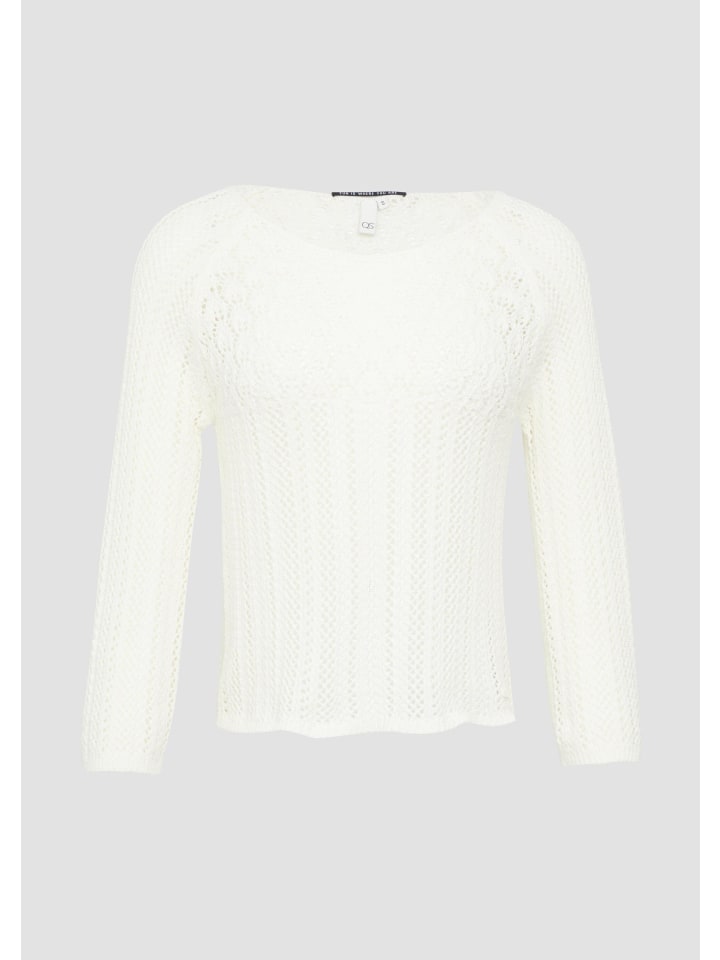 Вязаный свитер в цвете 0200_ecru QS
Вязаный свитер в цвете 0200_ecru QS